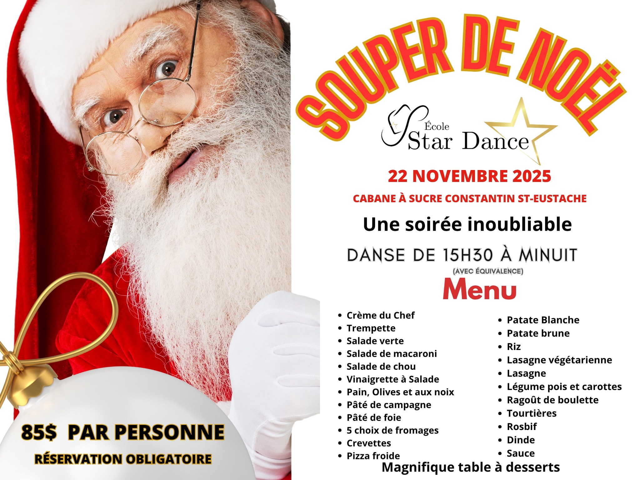Souper de Noël Star Dance