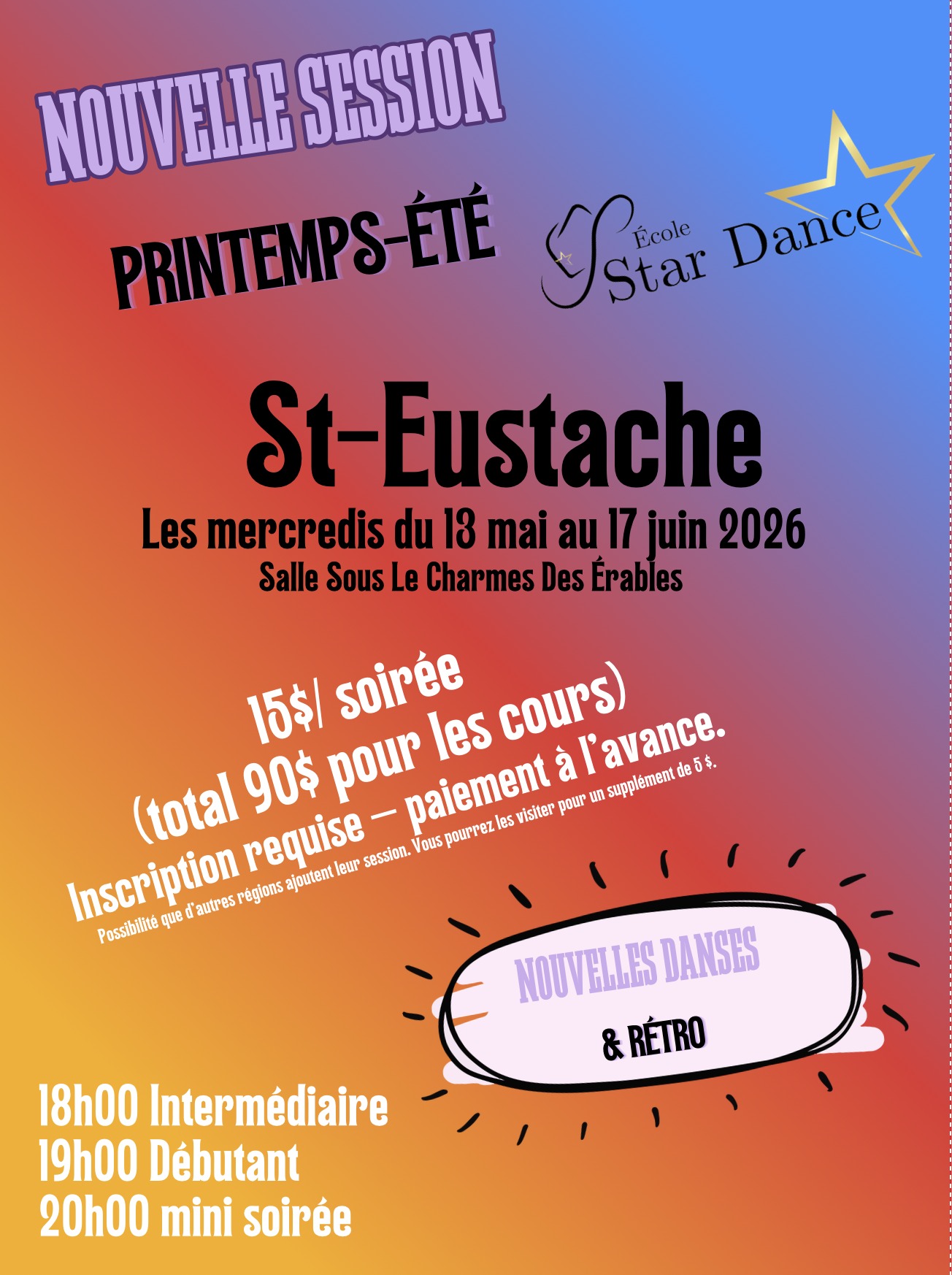 Session d'été Star Dance St-Eustache