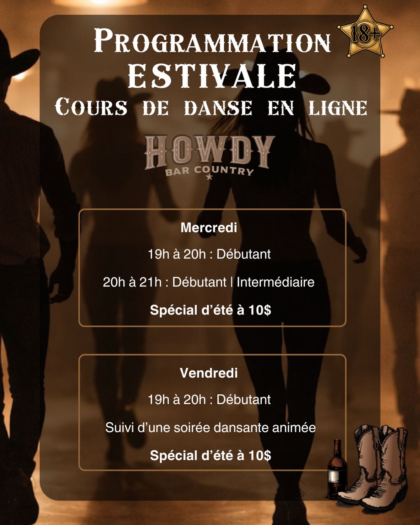 Star Dance cours d'été au Howdy Bar