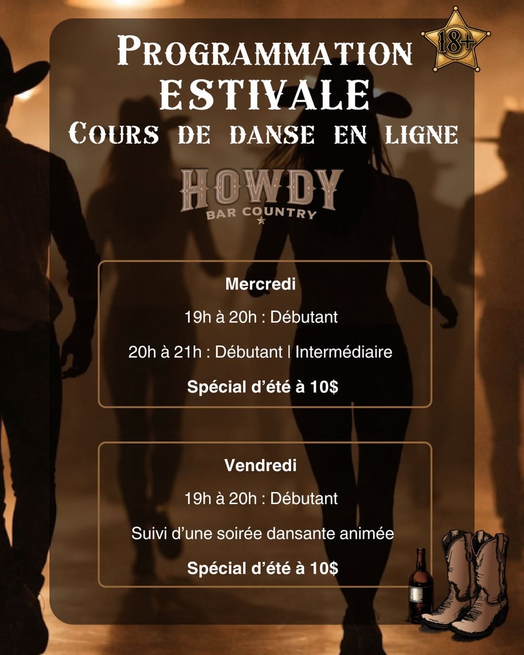 Cours de danse au Howdy Bar Country avec Star Dance
